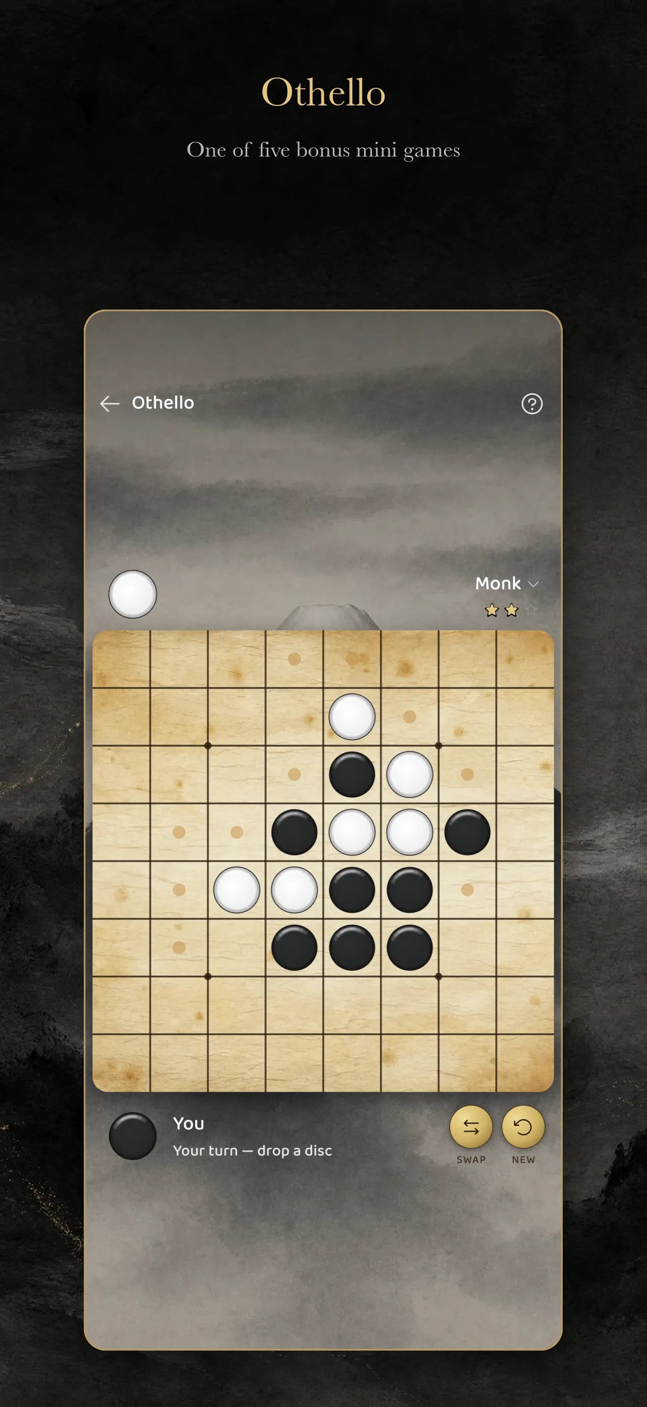 Othello (Reversi) game mode against the adaptive AI